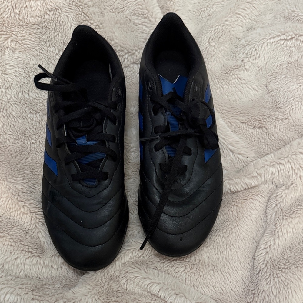 Black and Blue boys soccer cleats